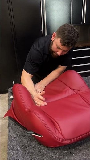 Reupholstering Pontiac GTO Leather Seats With Seat Foam Repair - LeatherSeats.com #seatupholstery