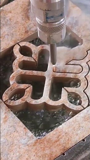 Ultra High-Pressure Water Jet Cuts Ceramic Tiles with Perfect Precision