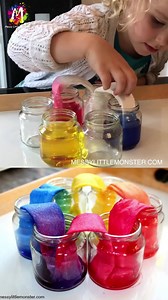 193K views · 454 reactions | This walking water science experiment is so much fun! Full details and record sheet here - https://www.messylittlemonster.com/2018/06/rainbow-walking-water-science-experiment.html | Kids art, craft and activity ideas - Messy Little Monster | Facebook