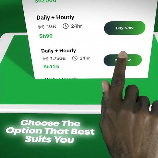 Buy Safaricom Data Bundle directly in the App!