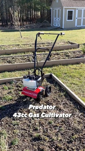 The Predator 9”, 43cc 2-stroke Gas Cultivator is a versatile tool ideal for weeding, fertilizing, and aerating soil. Priced at only $219.99. #HarborFreight #Spring #Garden #Cultivator | Harbor Freight