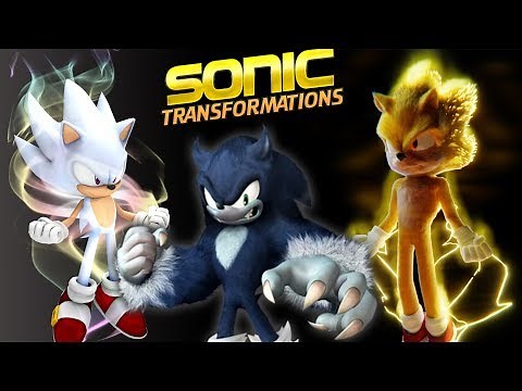 Top 10 Sonic Transformations - Sonic the Hedgehog 2020 Movie Special - Super Sonic, Hyper Sonic, etc