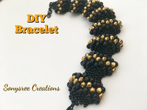 How to make peyote wave Bracelet(TUTORIAL)