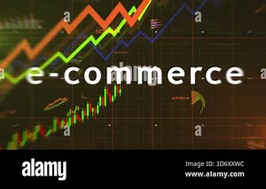 Ecommerce shopping online business diagrams charts and graphs seamless loopable analysis concept