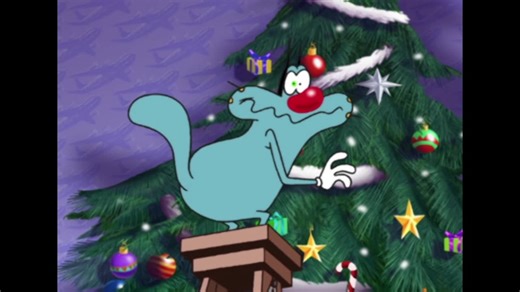 201K views · 2.9K reactions |  Cat + Christmas tree =  #oggyandthecockroaches #cartoon #christmas #christmas2025 | Oggy and the cockroaches | Facebook