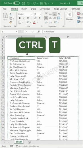 completely use slicer in Excel#excel #trendingshorts