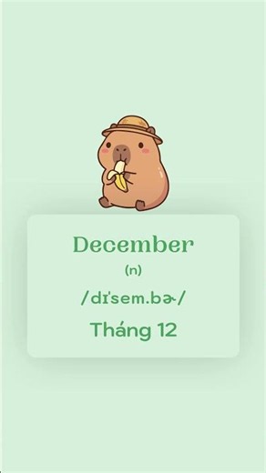 Vocabulary: December