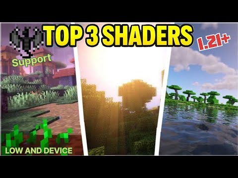 Top 3 Best Shaders for Low-End Devices | Minecraft PE/BE Render Dragon Support 1.21/1.22