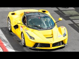 1hr of FERRARI LAFERRARI action - Crazy REV sound, track laps, start-ups | 2021 HQ
