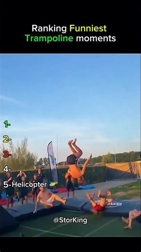 Ranking funniest Trampoline Moments #ranking #funny #usa #usashorts #fypシ #trampoline #usatoday