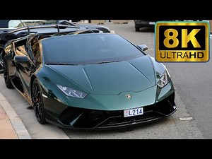 8K LAMBORGHINI CARS ➤ Monaco Supercars | 8K UHD | Compilation #2