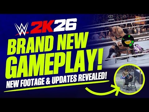 WWE 2K26: New Gameplay Revealed! I Quit Match, Interactive Entrances, New Features & More!