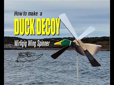 How to Make a Whirligig Wing Spinner Duck Decoy | DIY Alternative to Mojo Decoys by Capt. Dan Berg"