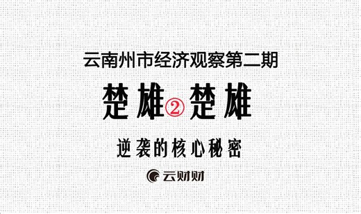 云南州市经济观察：楚雄逆袭的核心秘密
