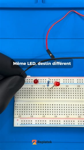 REPLATEK on Instagram: "Sans résistance… elle ne tient pas. #electronics #tutorial #led #resistor #replatek"