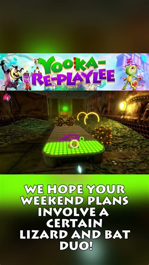 So. What's everyone else doing this weekend? We hope your plans involve a lizard and bat duo