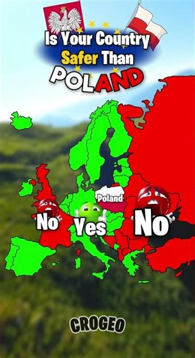 Is Your Country ____ Than Poland #geography #mapping #geo #europe #poland #map #fyp #countryballs