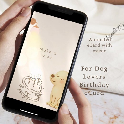 Animated Dog Birthday Ecard | Heartfelt Dog Parent Video Greeting (digital Download) - Etsy