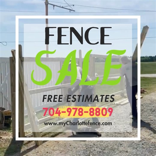 Get your fence installed by Charlotte's #1 Fence Installation Company! Offering FREE ESTIMATES. Let's get started.  704-978-8809 #clt #charlotte #matthews #indiantrail #stallings #minthill #marshville #pageland #locust #queencity | Sunrise Fence | Facebook