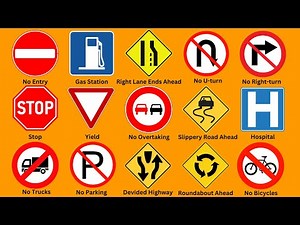 🚦40 Road Signs You Must Know | Traffic Signs | Self-Test 2025🚸