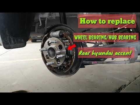 How to replace wheel bearing/hub bearing rear hyundai accent