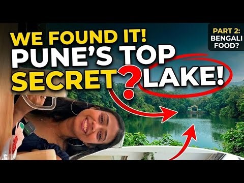 Exploring a HIDDEN GEM in Pune 😍 | Secret Lake + Café + Marathi Food 🇮🇳