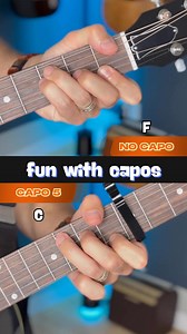 130K views · 872 reactions | fun with capos #guitarlesson #learnguitar #guitartok #guitartutorial #guitartheory #playguitar #fyp #acousticguitar | Guitar Coaching Online | Facebook