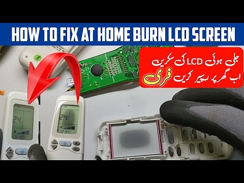 How to repair Remote LCD With dark circle || AC remote, sanwa digital meter or any burn screen