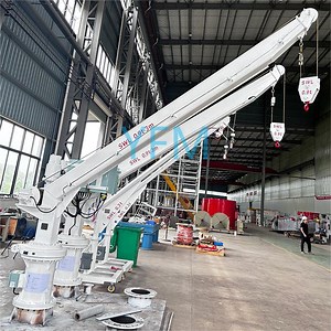 [Hot Item] 0.9t 3m Motor Davit Crane for Ship Lifesaving, Yacht Lifting and Offshore Operations with Lifting and Rotating Functions, Safe and Reliable