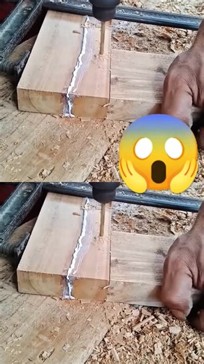 Precision drilling makes for the strongest connections. ​#Woodworking #Craftsmanship #DIYProjects #Joinery #WoodArt #HomeImprovement #MakersGonnaMake Credits - - - > @Barjonurfajar | Diyer's Amazing Hacks