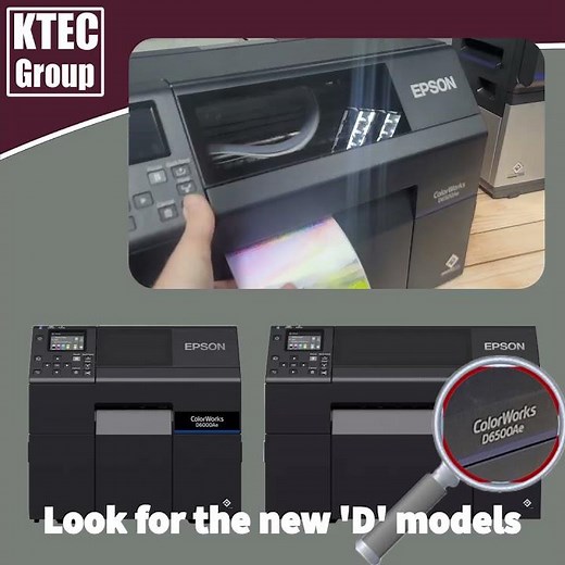 Epson D6000 and D6500 - new vibrant colour label printers - Labels-U-Print ® - KTEC GROUP UK