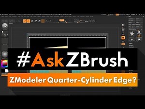 #AskZBrush: “How can I make a perfect quarter-cylinder on the edge of a cube using ZModeler?”