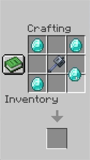 🔥 Crafting the DIAMOND MACE in Minecraft! 💎🔨 #shorts