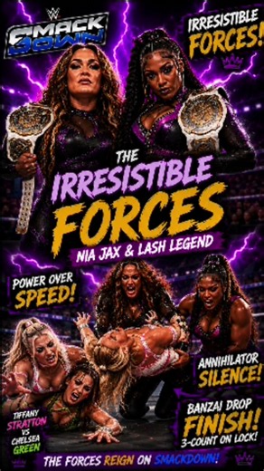 Irresistible 🔥 Nia Jax & Lash Legend | Defeat Tiffany Stratton & Chelsea Green!!!!