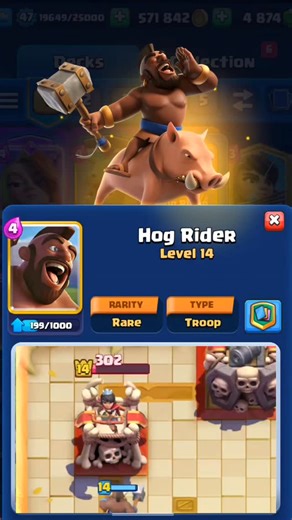 Royal Trollz on Instagram: "“Hog Rider Rampage! One Push = Total Destruction 🐗⚡” #HogRider #ClashRoyale #GamingShorts #MobileGaming #ViralGaming"