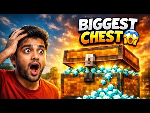 Minecraft Biggest Chest Ever 😱 | Diamonds Overflowing 💎