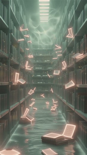 The Shelf That Moves When You Blink | Silent Library Ritual #Shorts