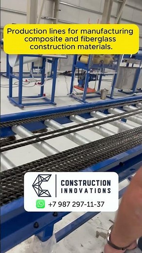 Production line for fiberglass composite rebar | Construction Innovations
