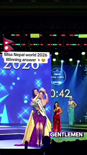 Well well well , meet your newly crowned Miss Nepal world 2026 🇳🇵@deepmalaaa 😍💐 beauty with brain & purposes 😍 #missnepal #missnepalworld #missworld #keepsupport #goviraltiktok