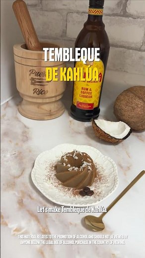 Delicious Tembleque de Kahlúa #puertoricanfood #caribbeanfood