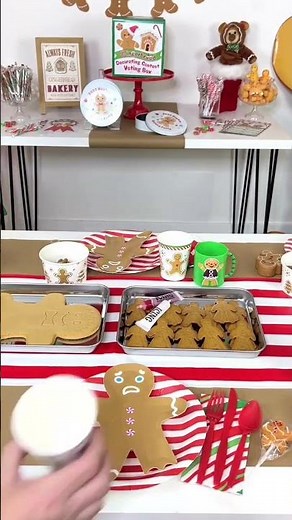 DIY Gingerbread Decorating Table 🍪✨ | Christmas Party Idea