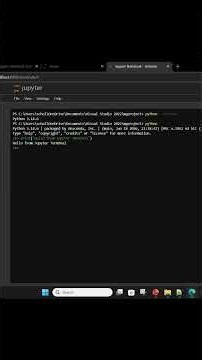 How to Run Python in Jupyter Notebook Terminal
