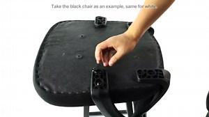 Ergonomic Adjustable Swivel Office Computer Desk Chair with Flip Up Arms Wide seat for Home, Mid Back, Black