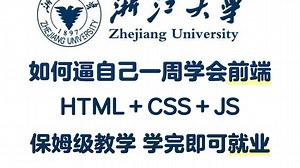 【Web前端开发】HTML CSS JS VUE全套前端零基础入门教程，整整140集配套网页设计案例，一周学会大学课程内容!课件 PDF随时都能学