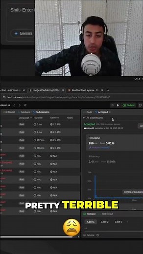 LeetCode Solution: Beat Only 5%?! Analyzing My Code #shorts