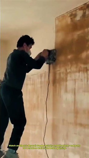 Professional Drywall Sander in Action | Amazing Wall Sanding Skills Before Painting