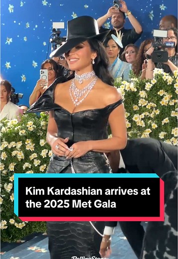 Kim Kardashian Stuns in Leather and Diamonds at 2025 Met Gala