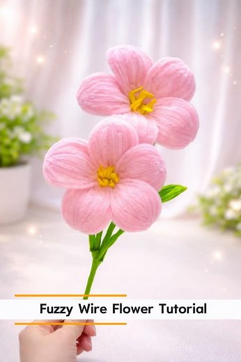 How to Make Craft Wire at Home | Fuzzy Wire Flower Tutorial