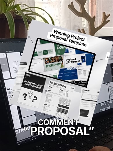Pitch Clients effortlessly with this Project Proposal Template Kit #graphicdesigner #brandingproposal #projectproposal #logodesigner
