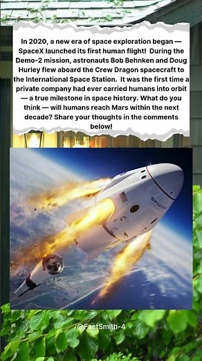 SPACEX’S FIRST HUMAN FLIGHT 😱🚀